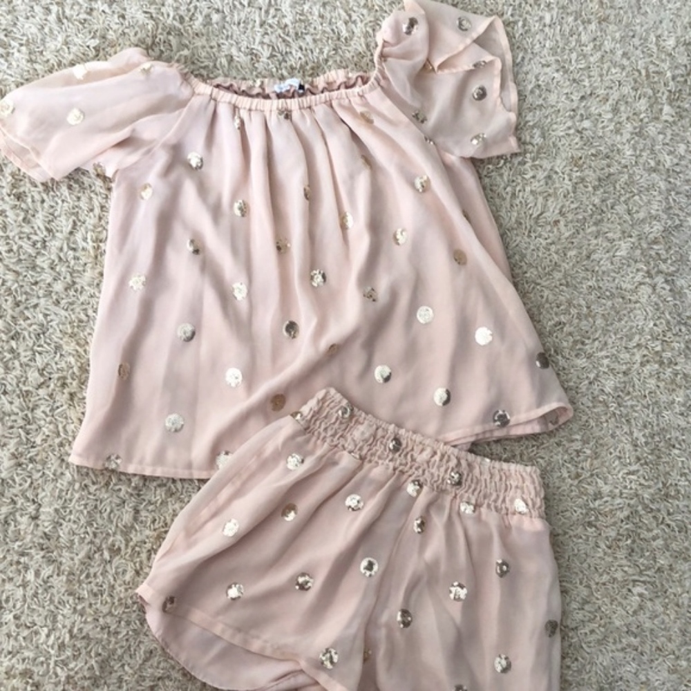 Three Eighty Two X Revolve Eli Top & Short Set M S - image 6